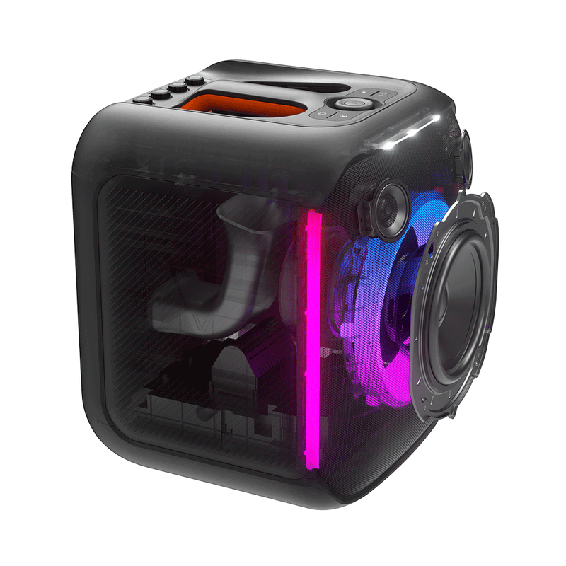Caixa de Som Portátil JBL Party Box Encore 2 Bluetooth + 2 Microfone - Preto