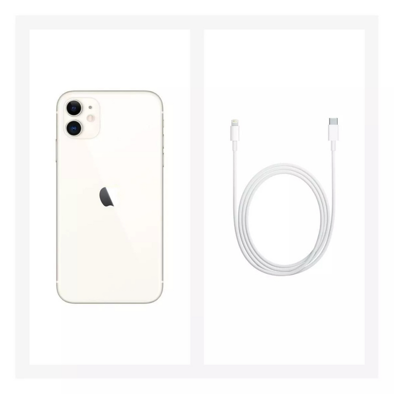 Apple iPhone 11 *Swap A* A2111 128GB 4GB RAM Tela 6.1" - Branco (Somente Aparelho)